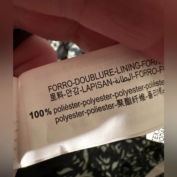 NWT Zara Green Printed Button Down Dress Braided Self Belt Elastic Sleeves LARGE - Picture 13 of 15